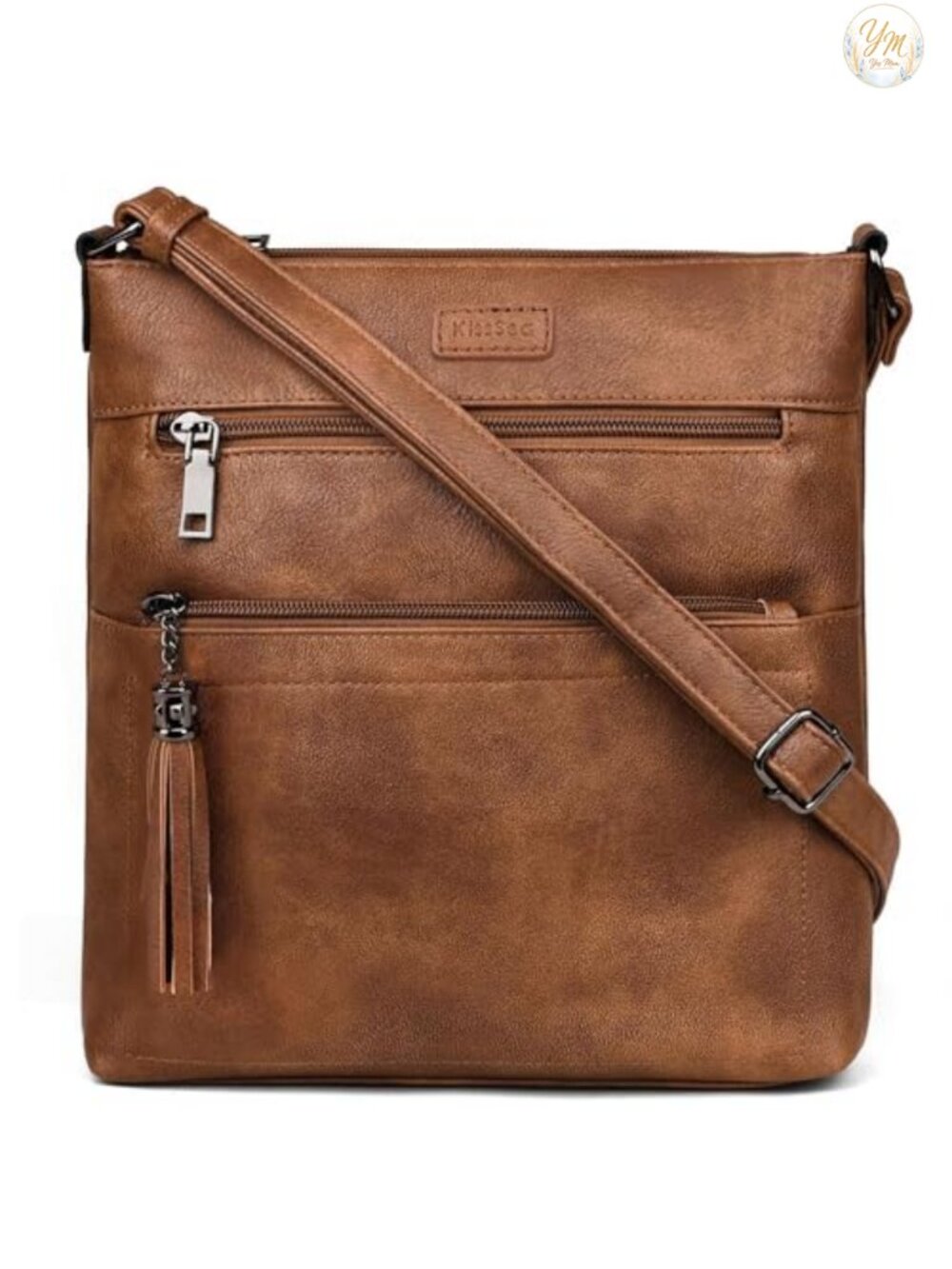 Medium Leather Crossbody Bag for Women Adjustable Strap Travel Purse